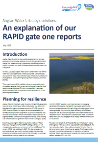An explanation of the RAPID Gate One Report